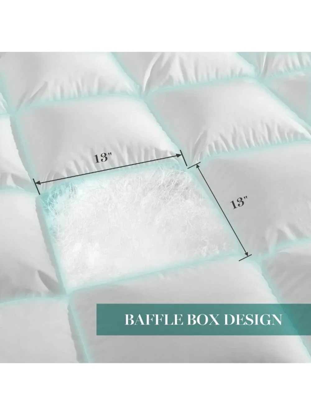 Luxury Goose Down Fiber Comforter - Twin Size, Soft & Cozy Bedding Essential
